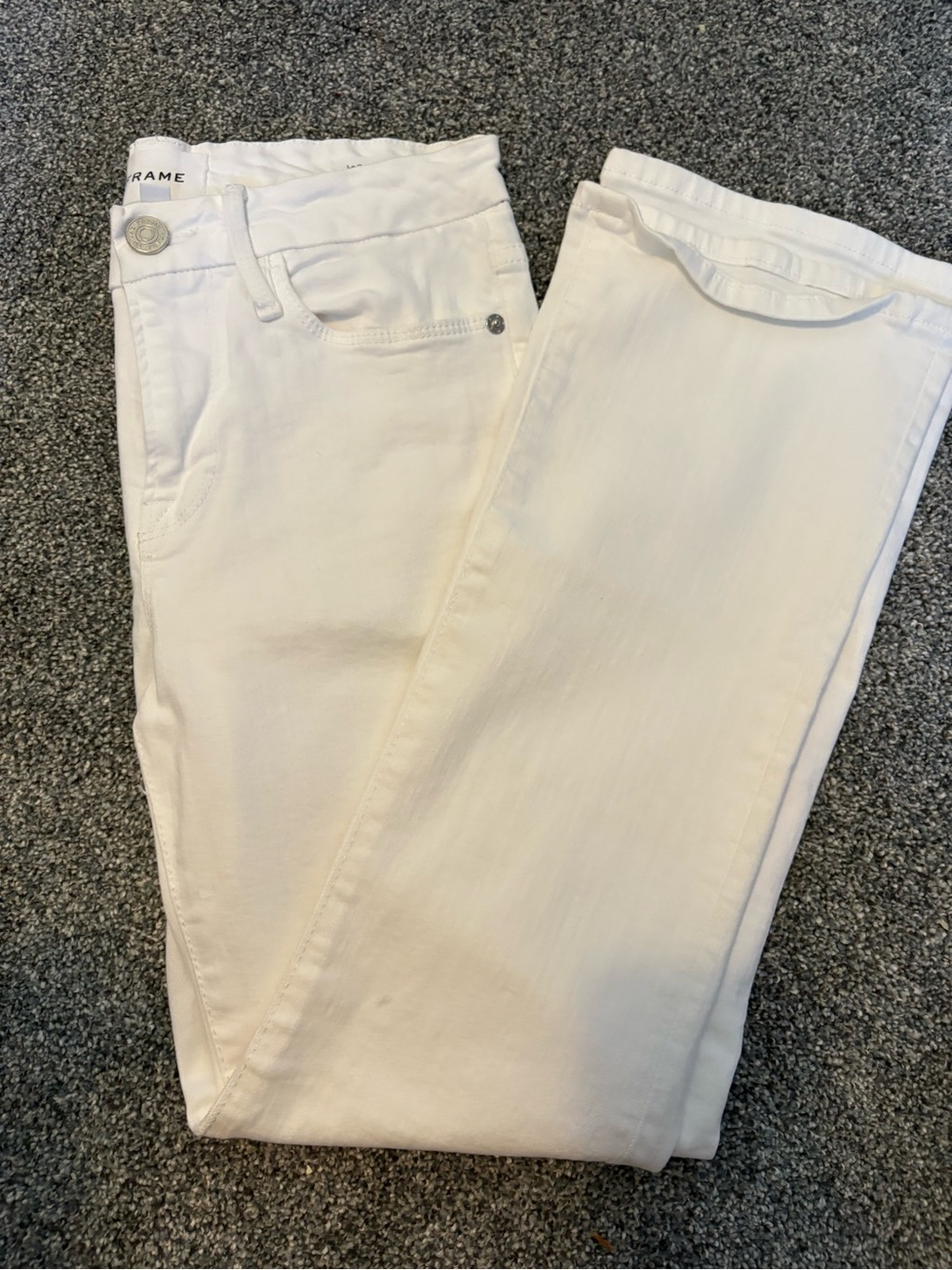 Frame Denim Women's White Skinny Jeans